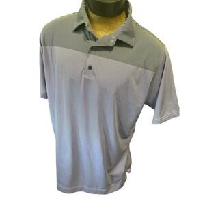 FootJoy Mens XL Purple/Gray Striped Short Sleeve Polo